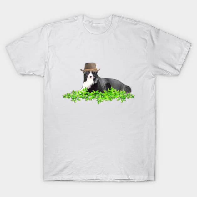 Border Collie Dog T-Shirt by KC Morcom aka KCM Gems n Bling aka KCM Inspirations